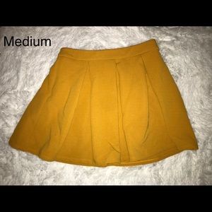 Corduroy mustard skirt